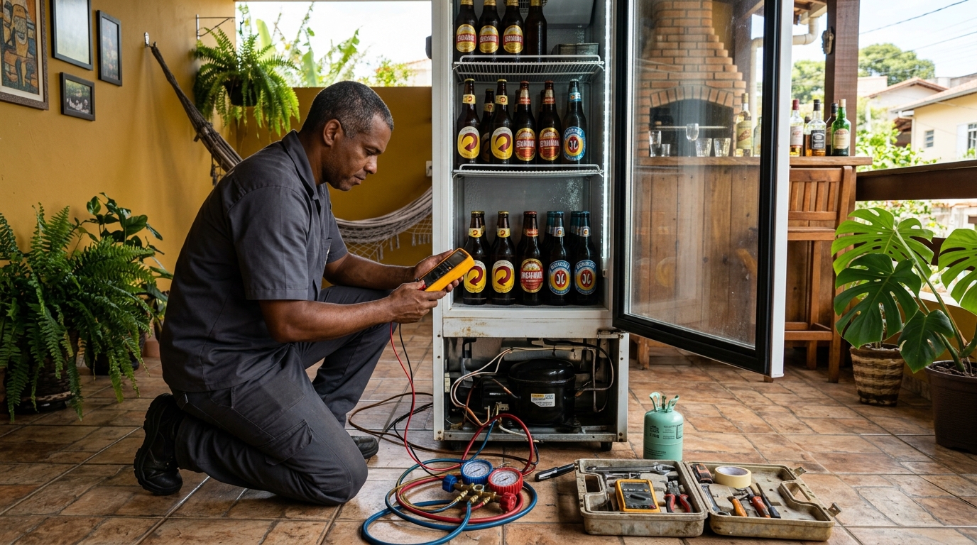 Reparo de Cervejeira Residencial em Indaiatuba‑SP